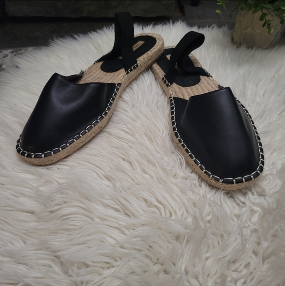 Zara Women Espadrilles Sandals Black Size 10 EUR 41 - Picture 5 of 13